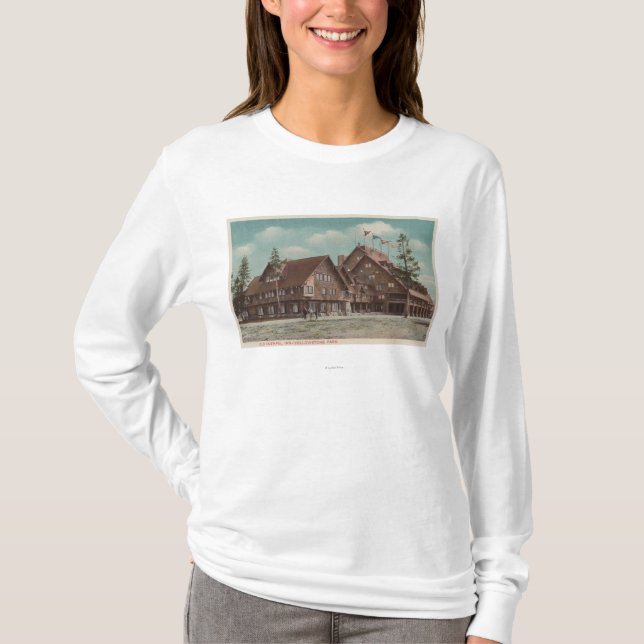 T-shirt Yellowstone, WYView de vieille auberge fidèle (Devant)