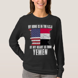 T-shirt Yéménite Patriot Américain Cultivé Fier Accueil Co
