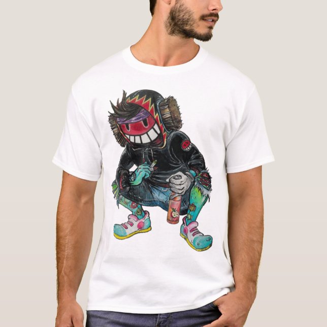 T-shirt Yep Les Garçons Brush Guy Merch (Devant)
