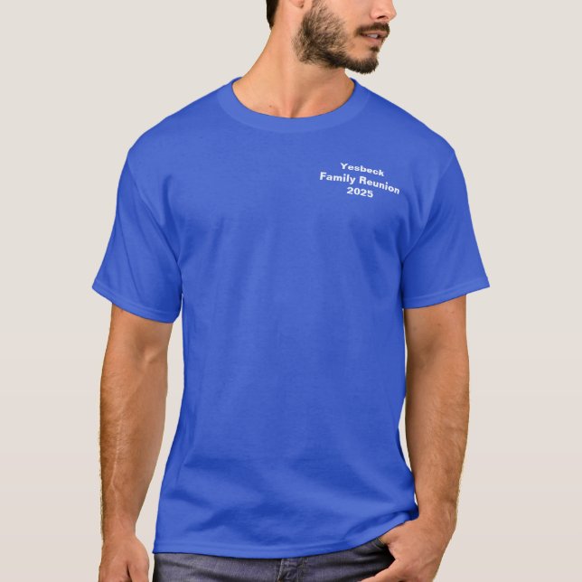 T-shirt Yesbeck Family Reunion 2025 Shirt (Devant)