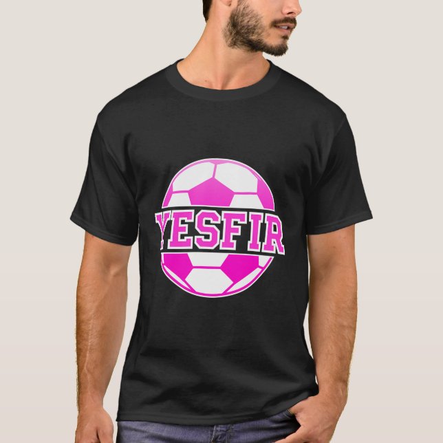 T-shirt Yesfir Nom Filles Football Jouer Football Sport Fa (Devant)