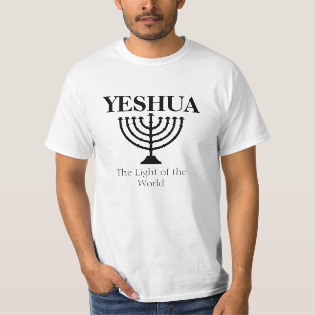 T-shirt YESHUA la lumière du monde (Devant)