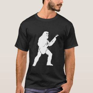 T-shirt Yeti Jamming Avec Silhouette De Guitare Électrique