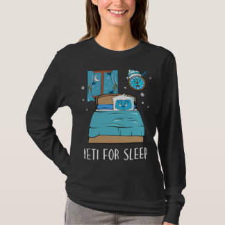 T-shirt Yeti Pour Sleep Bed Abominable Snowman Christmas P