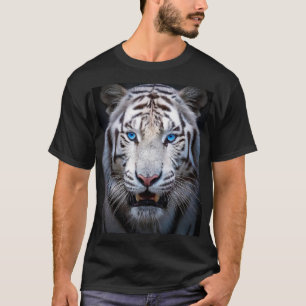 T-shirt Yeux Bleus Blancs