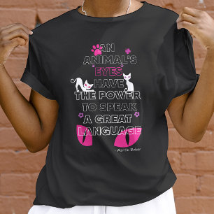 T-shirt Yeux de chats blancs, Martin Buber Citer de mignon