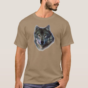 T-shirt Yeux de loup gris