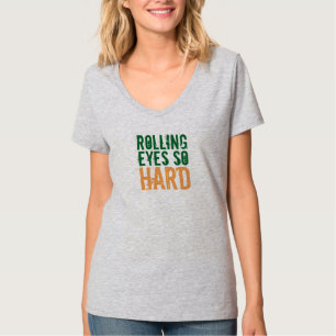 T-shirt YEUX ROULANTS TELLEMENT DUR Vert Orange toutes les