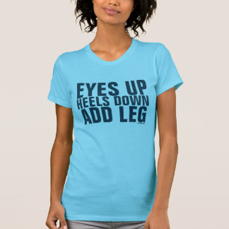 T-shirt Yeux. Talons vers le bas. Ajoutez le réservoir de