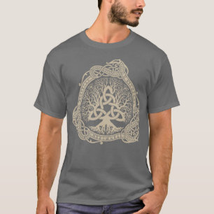 T-shirt Yggdrasil Arbre de Vie dragon Viking celtique