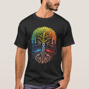 T-shirt Yggdrasil Viking Guerrier Norse Mythologie