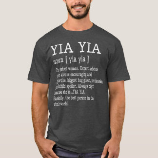 T-shirt Yia Yia Definition Grandma Mother Day Gifts