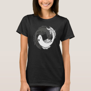 T-shirt Yin et Yang Koi Pose méditation poisson Acro Hatha