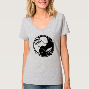 T-shirt Yin Yang Année Du Lapin Joyeux Nouvel An Chinois