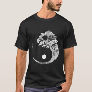 T-shirt Yin Yang Bonsai Tree Japonais Bouddhiste Zen