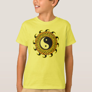 T-shirt Yin Yang Braided Sun