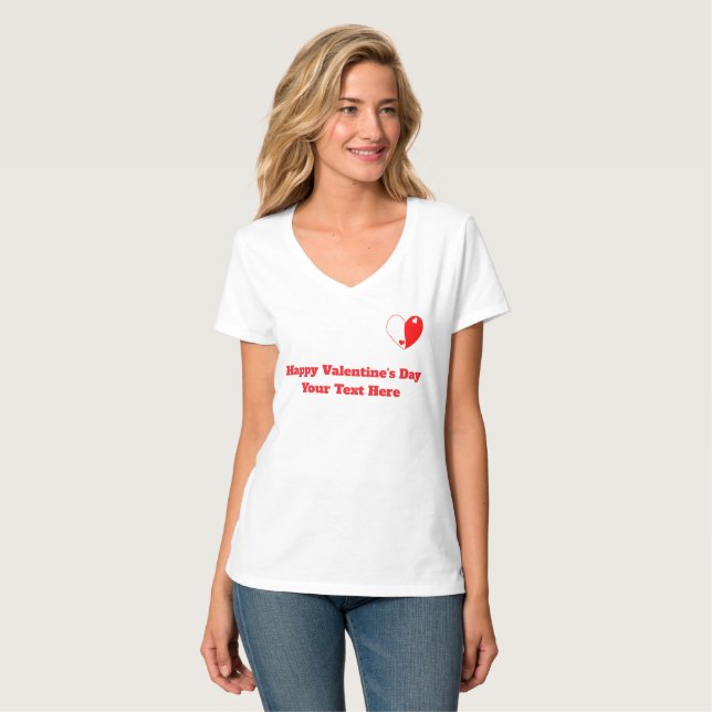 T-shirt Yin Yang Heart Love Design – Balance & Harmony (Devant entier)