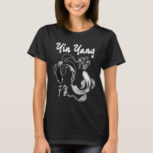 T-shirt Yin Yang Japonais Koi Poisson