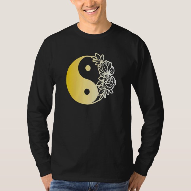 T-shirt Yin Yang Mandala Qi Gong Yoga Tai Chi (Devant)