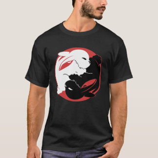T-shirt Yin Yang Rabbits chinois Nouvel An du lapin Lunair