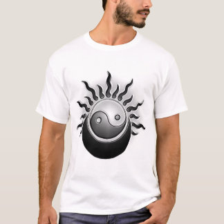 T-shirt yin yang relief