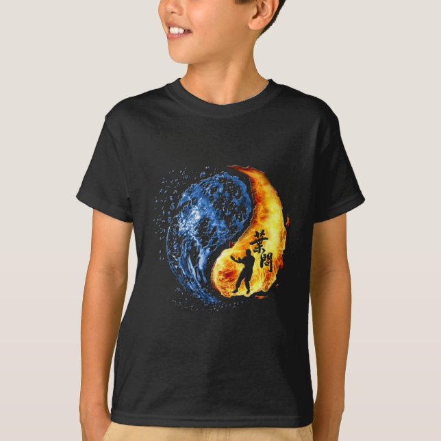 T-shirt Yin Yang (Wing Chun) Ip Man Linage (Devant)