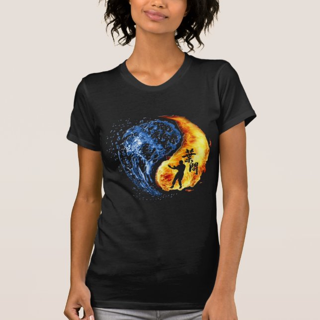 T-shirt Yin Yang (Wing Chun) Ip Man Linage (Devant)