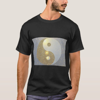 T-shirt Ying Yang doré