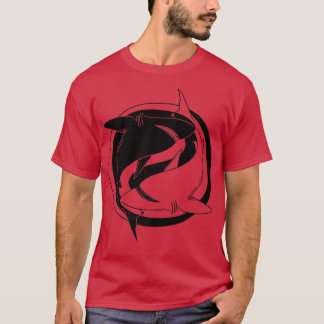 T-shirt Ying Yang Shark