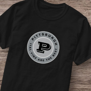 T-shirt Yinzer en or noir de Pittsburgh Ital Yinz
