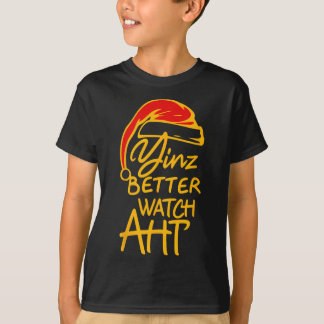 T-shirt Yinzer Noël Pittsburgh Santa Yinz Mieux Regarder