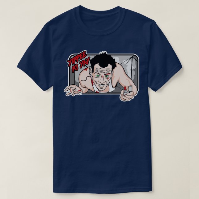 T-shirt Yippee ki yay (Design devant)