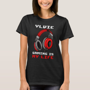 T-shirt Ylvie Gaming Est Ma Vie Personnalisée
