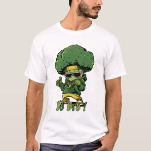 T-shirt YO BRO ! - brocoli hip hop en cuisine