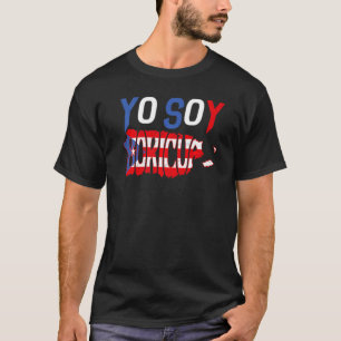 T-shirt Yo Soy Boricua Je suis Puerto Rico Porto Rico Drap