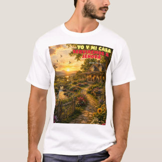 T-SHIRT YO Y MI CASA SERVIREMOS A JEHOV{A
