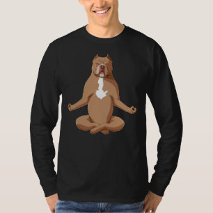 T-shirt Yoga American Pit Bull Terrier Chien