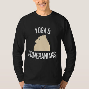 T-shirt Yoga Amp Pomeranians Amoureux des chiens