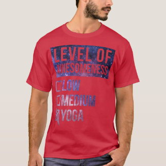 T-shirt Yoga Amusant Niveau Art Du Yoga