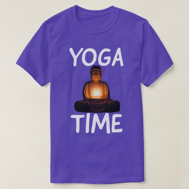 T-shirt yoga amusant yoga heure 9 (Design devant)