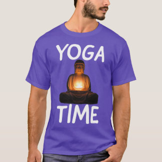T-shirt yoga amusant yoga heure 9