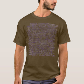 T-shirt Yoga Asanas Poses Sanskrit Mot Art 1