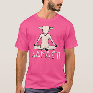 T-shirt Yoga Baamaste Chèvre Drôle Yoga À Lotus Pose Yoga 