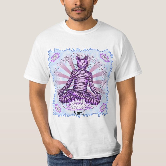 T-shirt Yoga Cat (Devant)