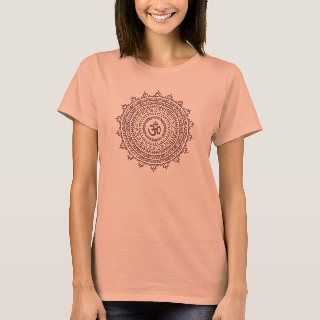 T-shirt Yoga Chemise Om Bouddhiste Mandela (Devant)