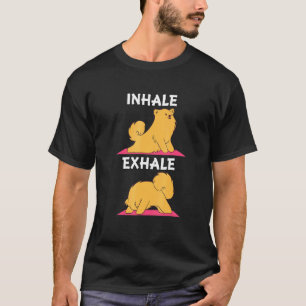 T-shirt Yoga Chien Chien En Position De Yoga Sport