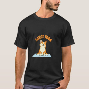 T-shirt Yoga de Corgi Méditation Spirituelle Chakras