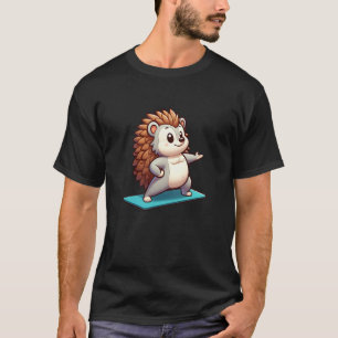 T-shirt Yoga de hérisson drôle de méditation d'animal de c