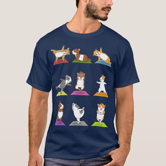 T-shirt Yoga de porc de Guinée (Devant)
