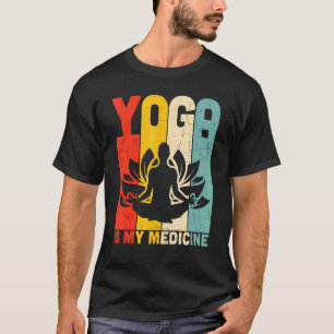 T-shirt Yoga Est Mon Médicament Médicament Méditation Rel